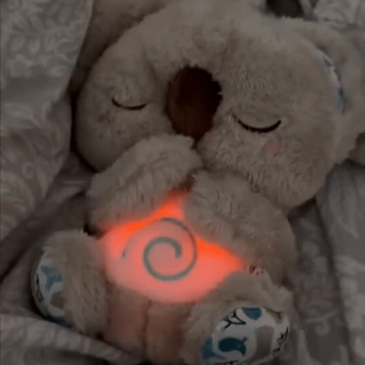 Animation de la peluche en forme d'animal se balançant doucement