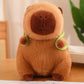Gros plan sur le visage doux du capybara en peluche