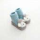 Chaussures en peluche bleues, doublure chaude et confortable