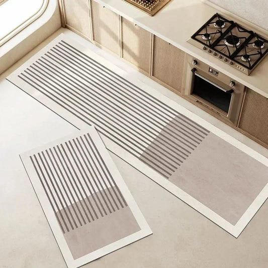 Tapis de cuisine sur carrelage, offrant confort et sécurité