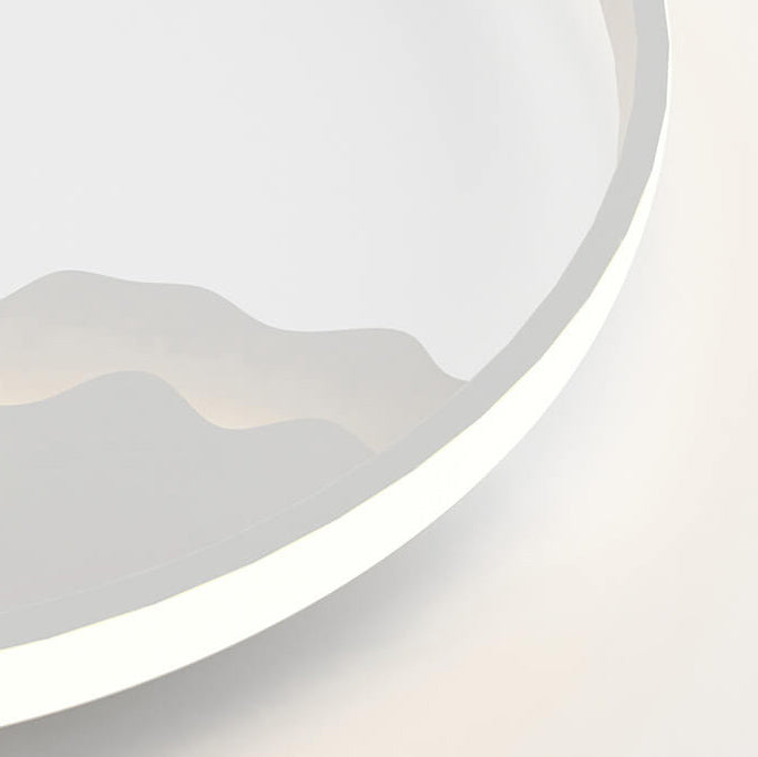 Applique murale LED installée sur un mur intérieur