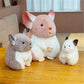 Gros plan sur un hamster en peluche doux