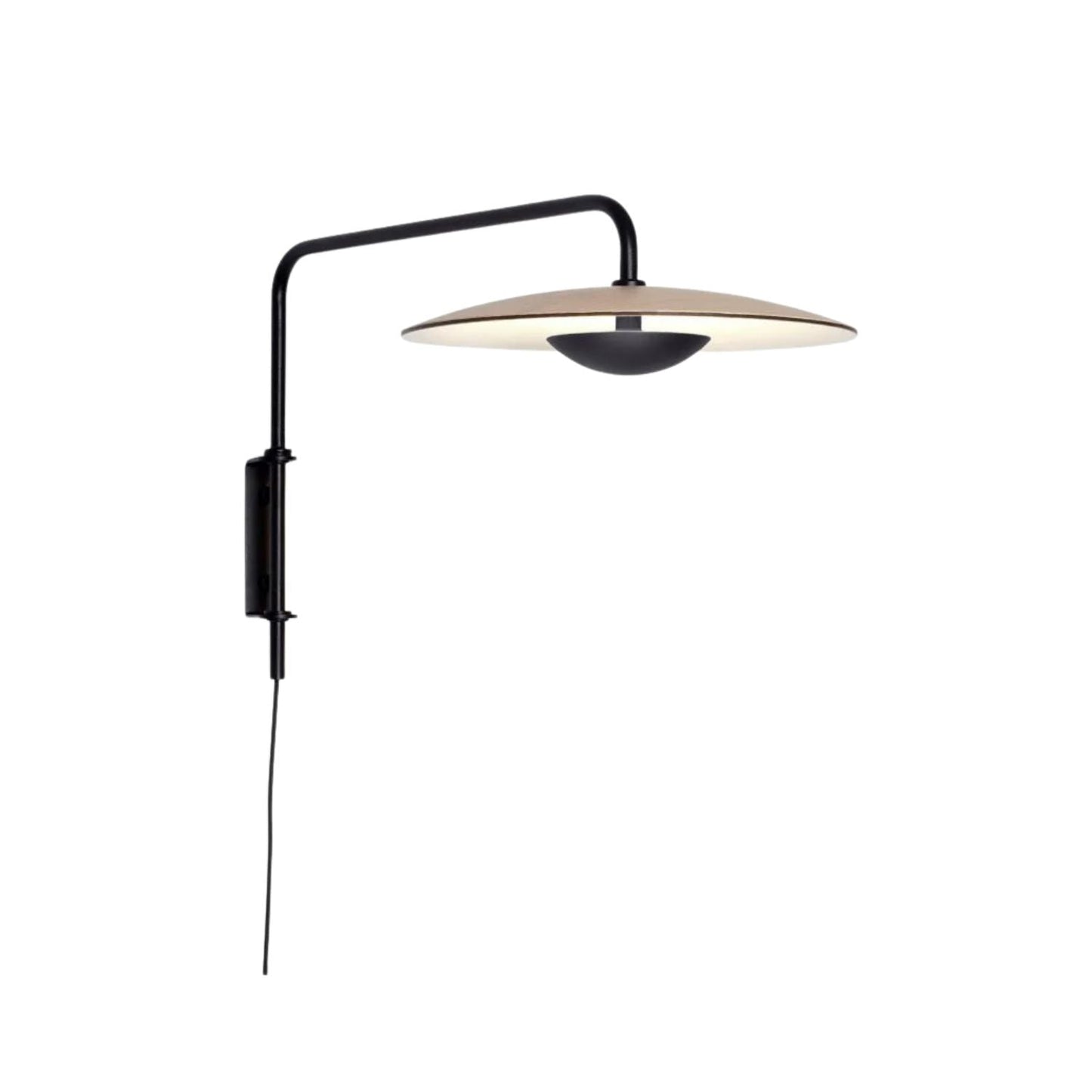 Applique LED moderne en aluminium vue de face