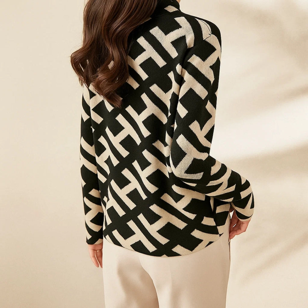 Gros plan sur la texture douce du pull