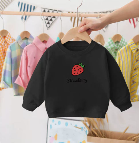 Pull fraise, gros plan sur les coutures