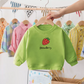 Étiquette intérieure du pull en coton, instructions d'entretien
