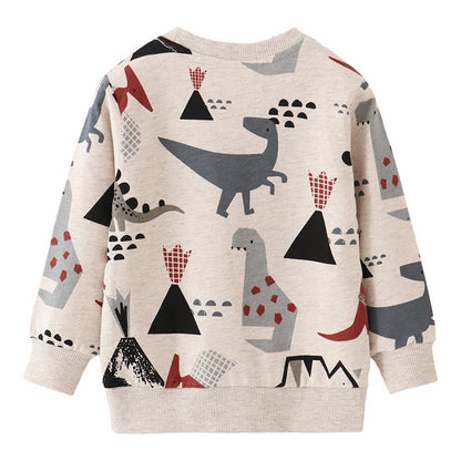 Pull en coton avec imprimé vintage, coupe élégante