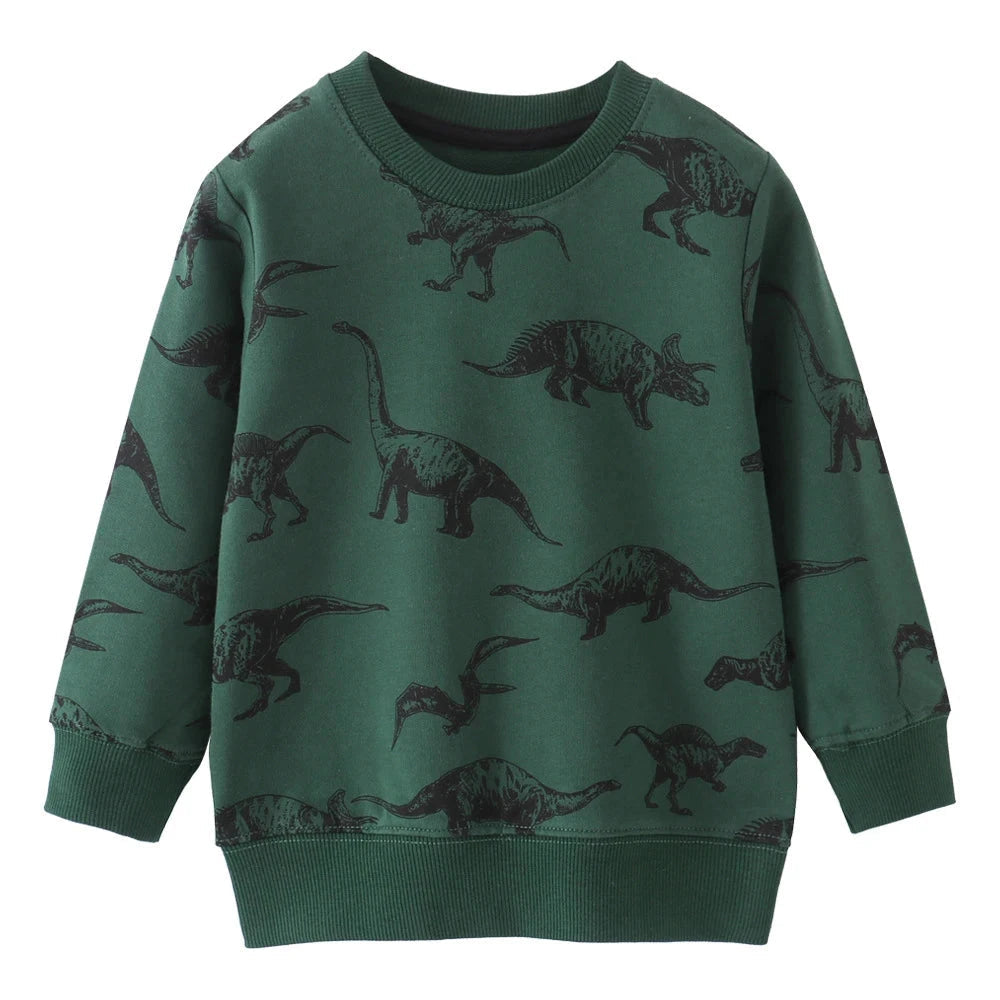 Pull en coton avec motif animalier, style moderne