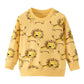 Vue arrière d'un pull en coton avec motif original