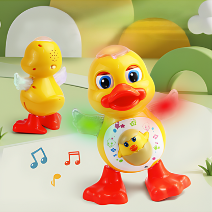Jouet canard vibrant avec effets lumineux et sonores pour enfants