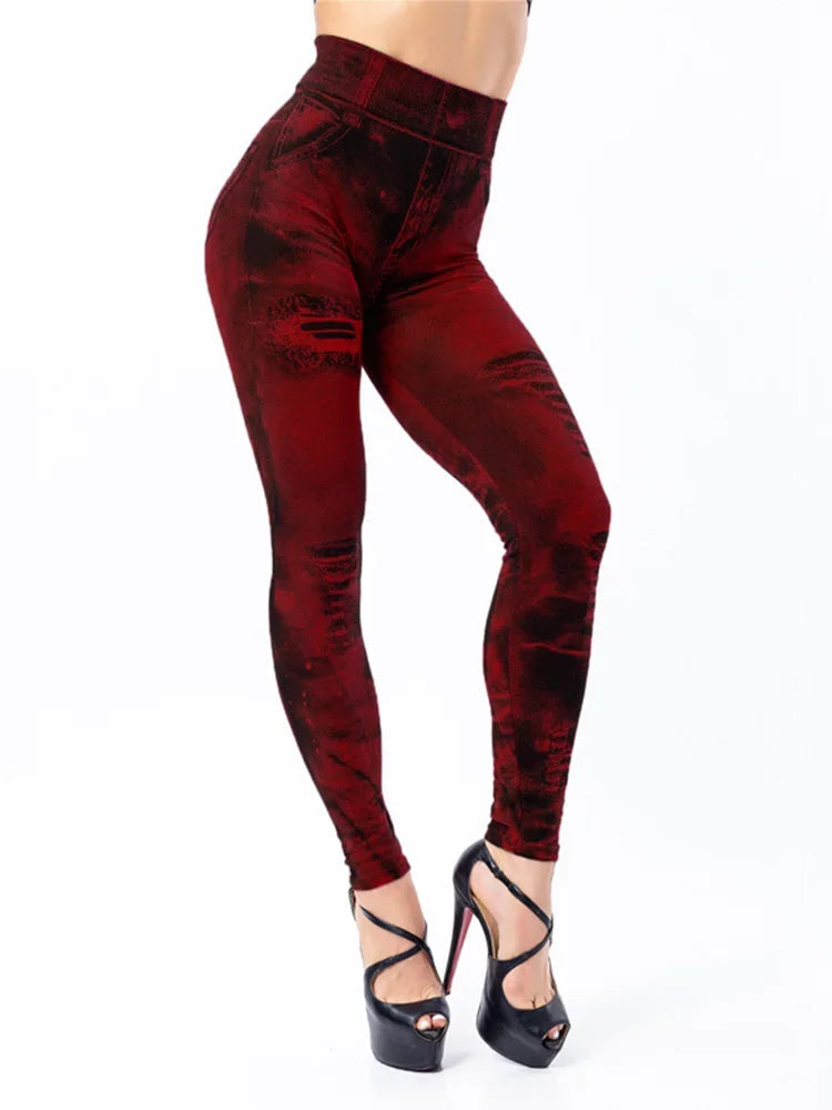 Jeggings noirs, silhouette flatteuse, vue de profil