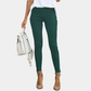 Jeggings noirs skinny pour femme, vue de face
