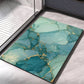 Tapis de bain diatomite avec pieds secs dessus