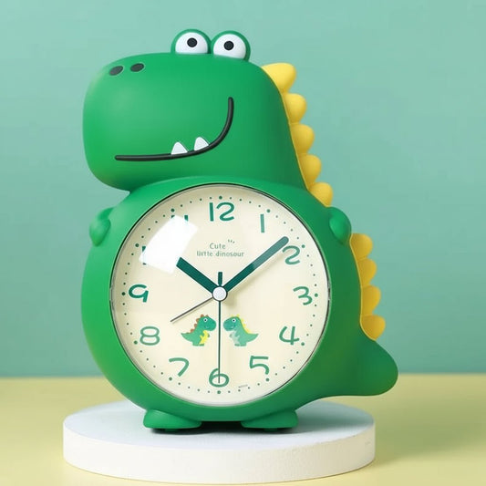 Réveil dinosaure en plastique durable, dimensions visibles