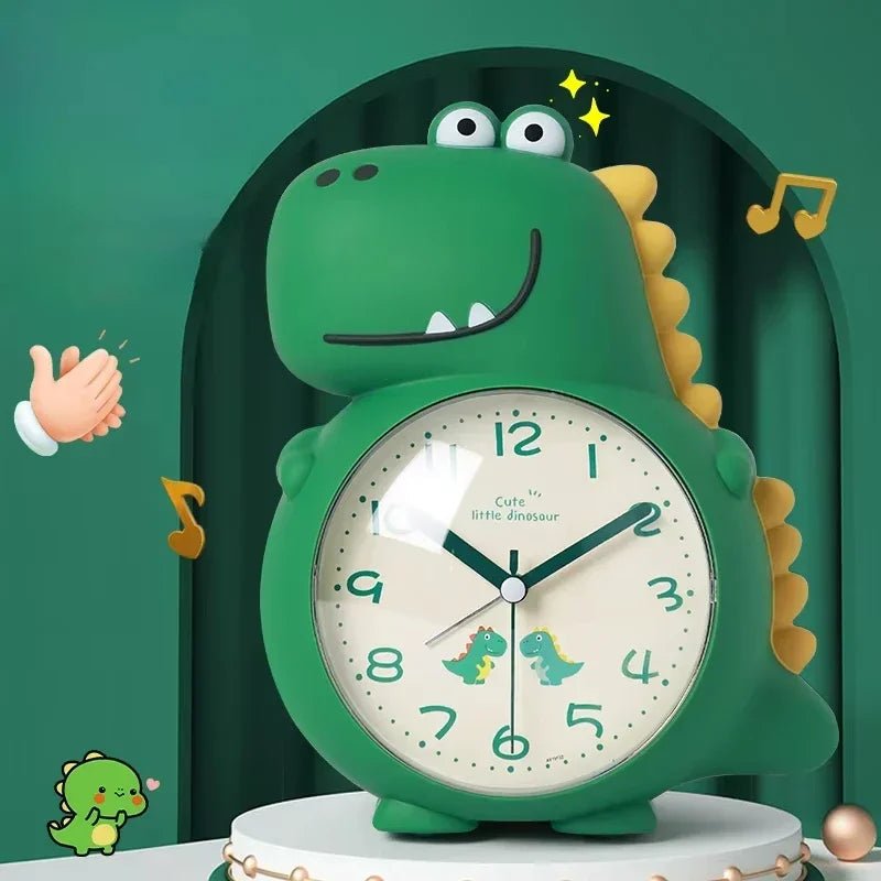 Réveil dinosaure avec lumière éteinte, ambiance calme