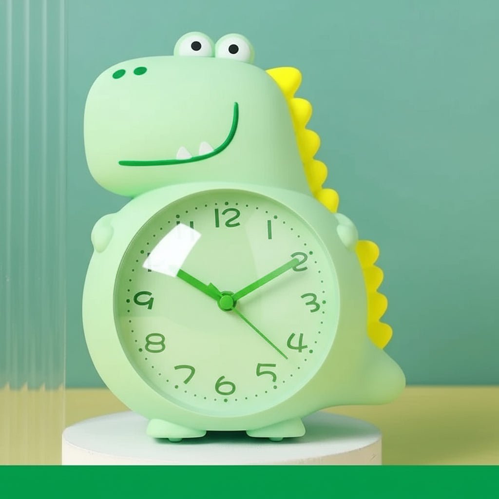 Réveil dinosaure avec deux tons d'alarme sélectionnables