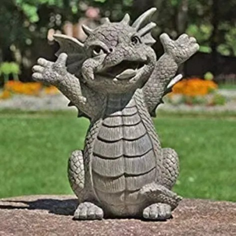 Lampe de table dragon illuminant une pièce sombre