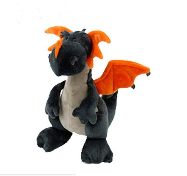Ensemble de peluches dragons de différentes tailles et couleurs