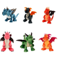 Peluche dragon vert avec ailes déployées sur fond blanc