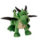 Peluche dragon avec yeux brillants et expression amicale
