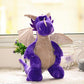 Dragon en peluche tenant une petite étoile dorée