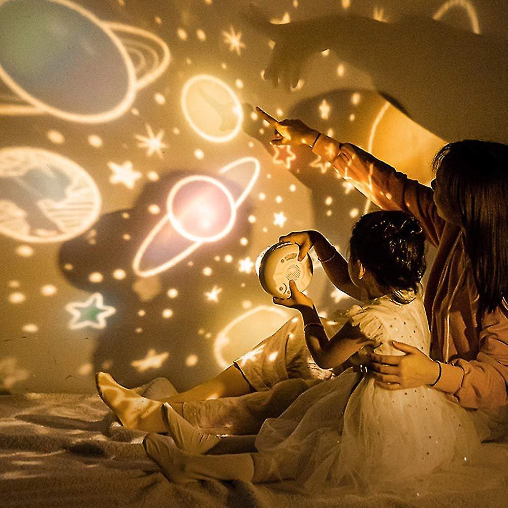 Vue rapprochée du projecteur montrant des motifs d'étoiles