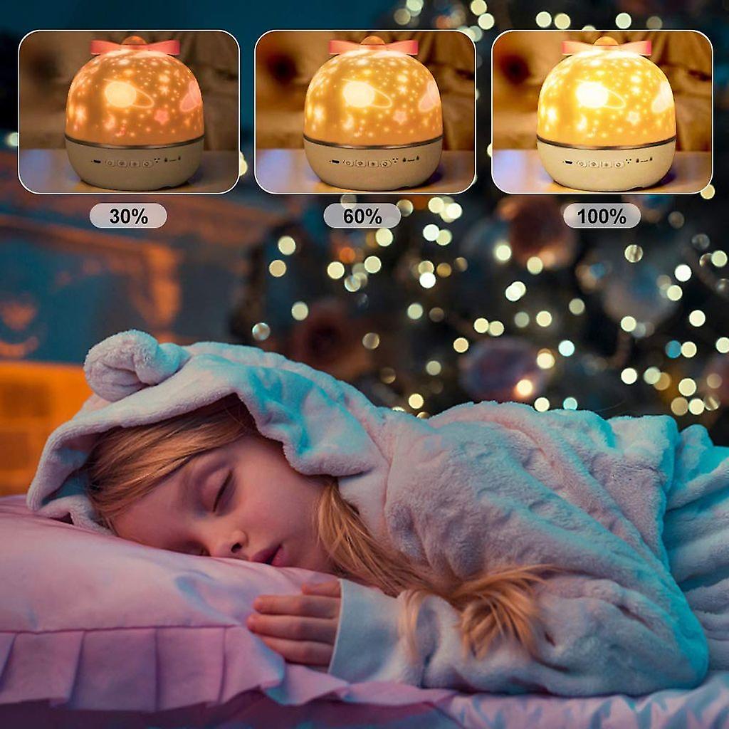 Chambre d'enfant avec ambiance océan créée par le projecteur