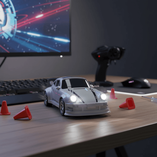 Illustration de la voiture de drift en action