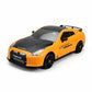 Vue arrière de la voiture RC avec détails du châssis