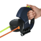 Laisse double avec charnière rotative et lumière LED intégrée