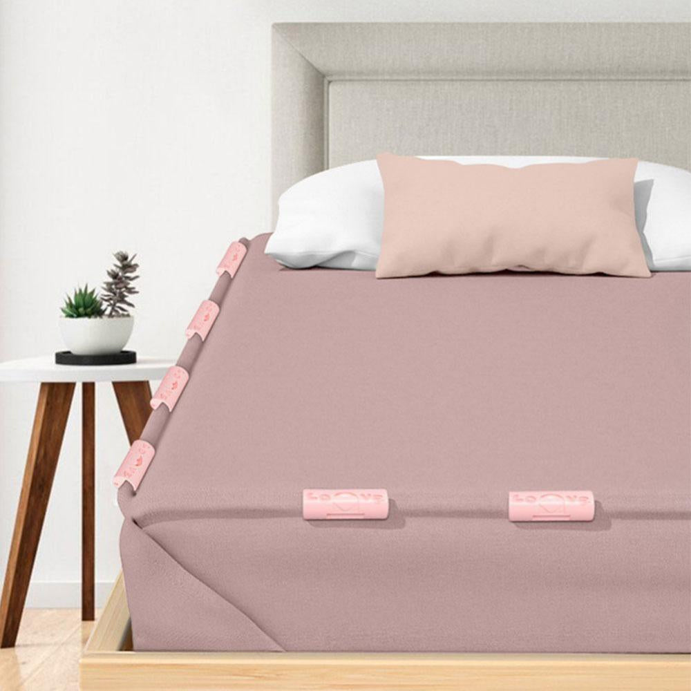 Clips de draps en ABS, vue de dessus, ensemble de six