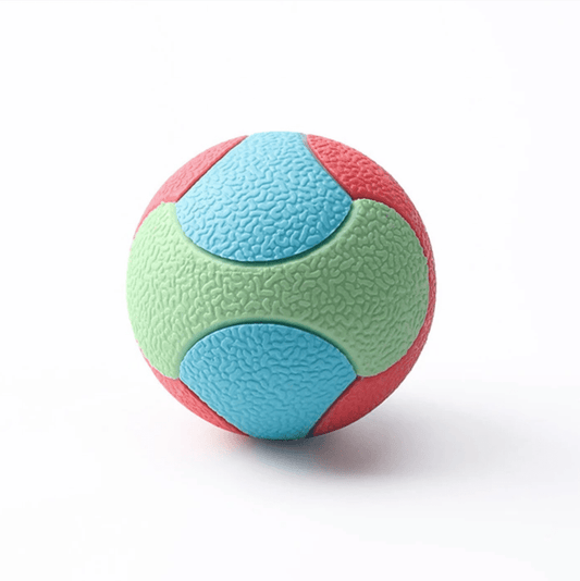 Balle durable pour chien sur fond neutre