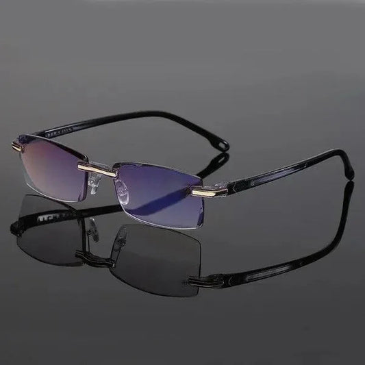 Vue de dessus des lunettes, mettant en avant la légèreté