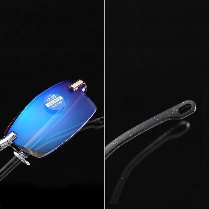 Zoom sur les branches flexibles en TR90 des lunettes