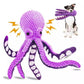 Vue rapprochée du jouet octopus en polaire douce