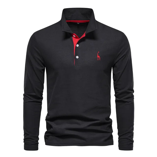 Détail du col et boutons du polo classique