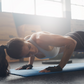 Tapis de yoga épais en EVA, vue de dessus