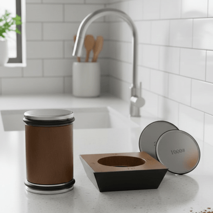 Image de l'aiguiseur avec tous ses accessoires visibles