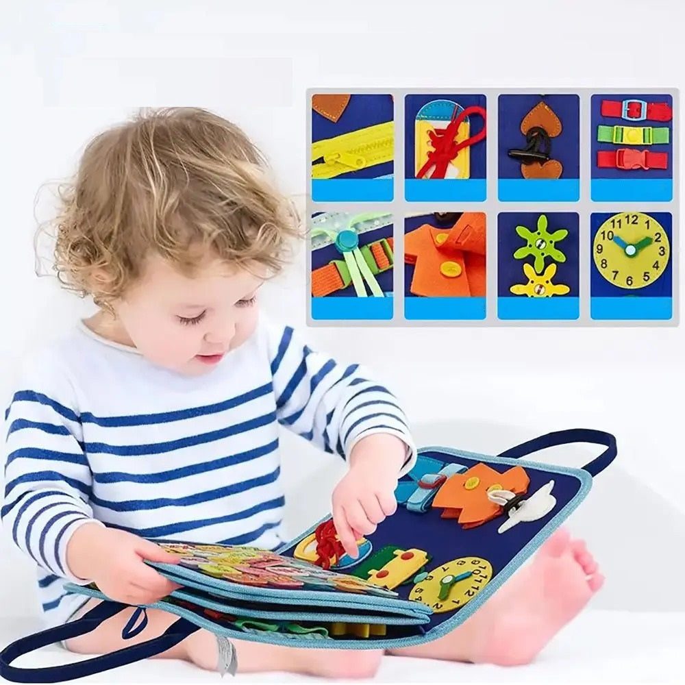 Livre éducatif en feutre avec activités pour enfants