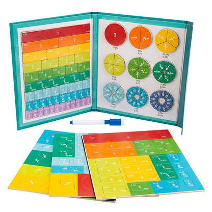 Ensemble d'apprentissage des fractions avec livre et aimants sécurisés