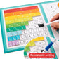 Livre éducatif sur les fractions avec aimants colorés pour enfants