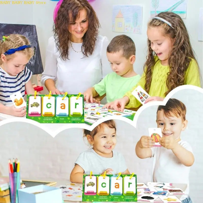 Cartes éducatives pour enfants, résistantes à l'eau, dispersées