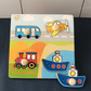 Puzzle en bois éducatif avec divers fruits pour enfants