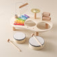 Table musicale en bois avec xylophone et tambours