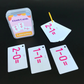 Cartes mathématiques empilées, prêtes pour une session d'apprentissage