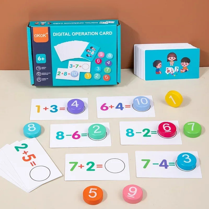 Ensemble de cartes éducatives pour apprentissage à domicile