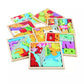 Puzzle en bois avec formes d'animaux colorés pour enfants