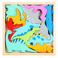 Puzzle éducatif en bois avec formes variées et attrayantes