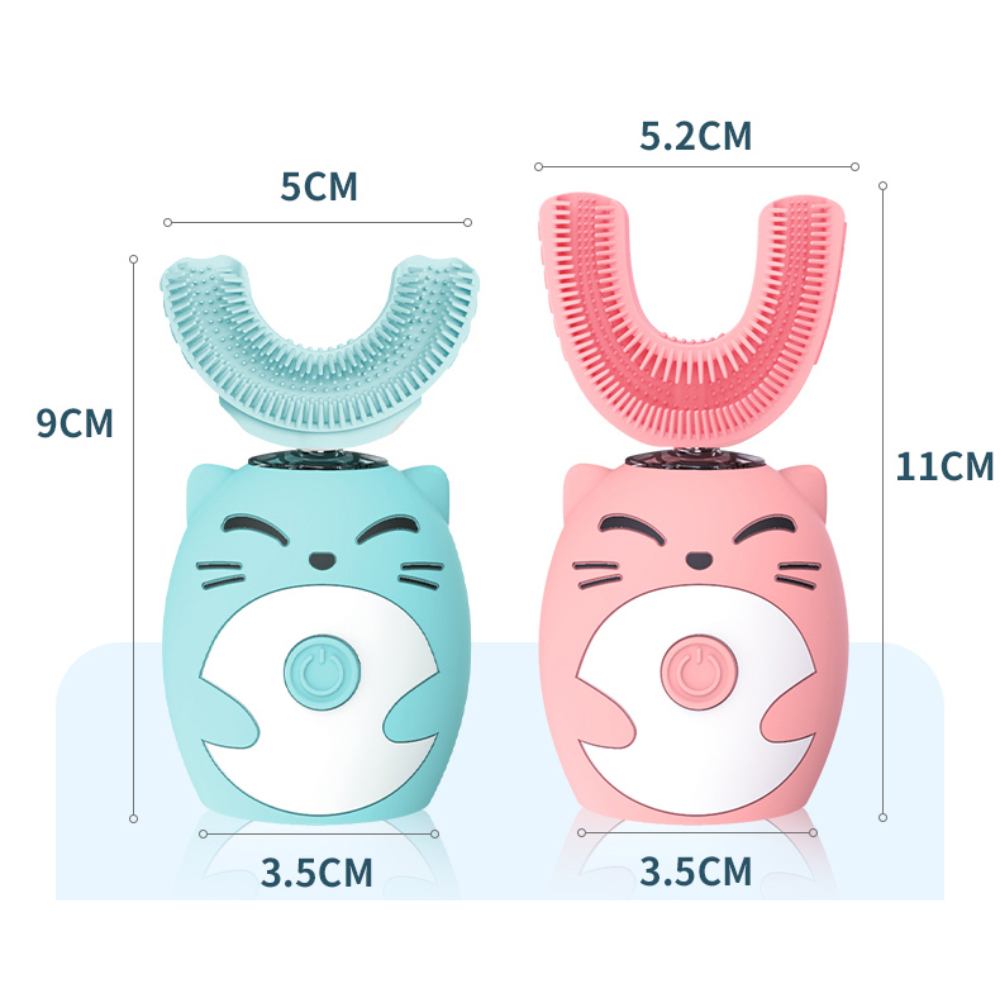 Brosse à dents ergonomique adaptée aux petites mains d'enfants