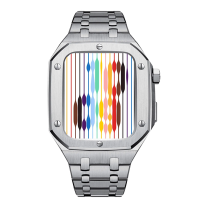Vue détaillée de l'étui, compatible avec plusieurs montres
